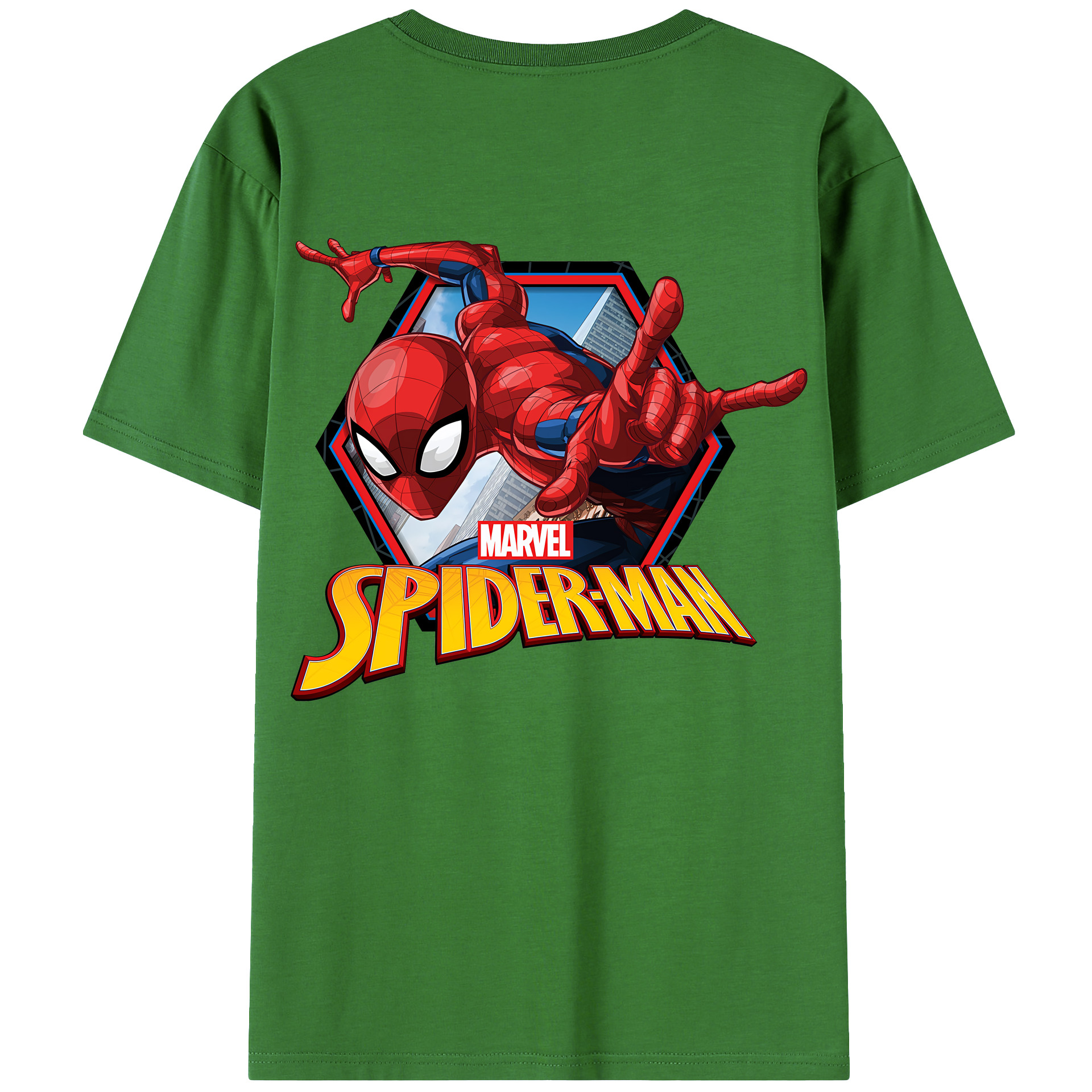 （画像用） Spider Man スパイダーマン レディース半袖Tシャツ(バックプリント)